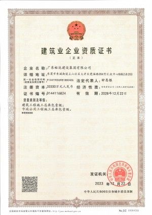 企業(yè)資質(zhì)證書